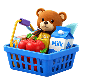 a cart with packages